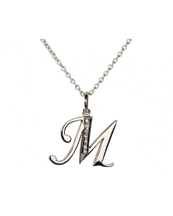 M clearance pendant silver